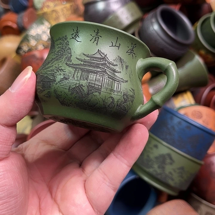 紫砂茶杯全手工紫砂主人杯