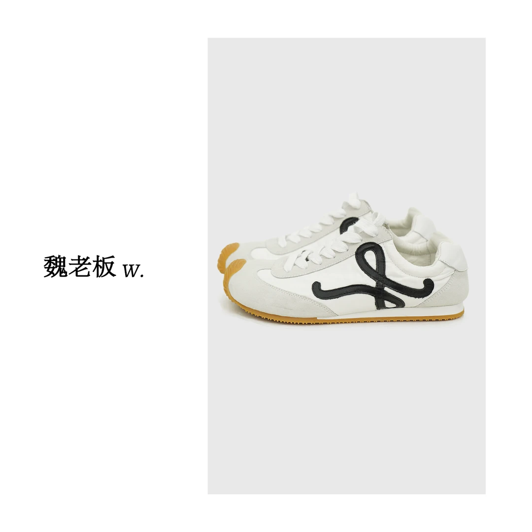 W.Diva【北辰】牛反绒羊皮平底休闲鞋阿甘鞋纯欲慵懒风34X251286