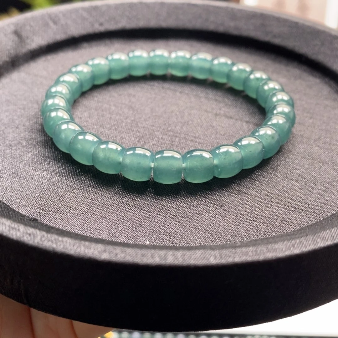 未镶嵌手链翡翠卡8直切翡翠手串