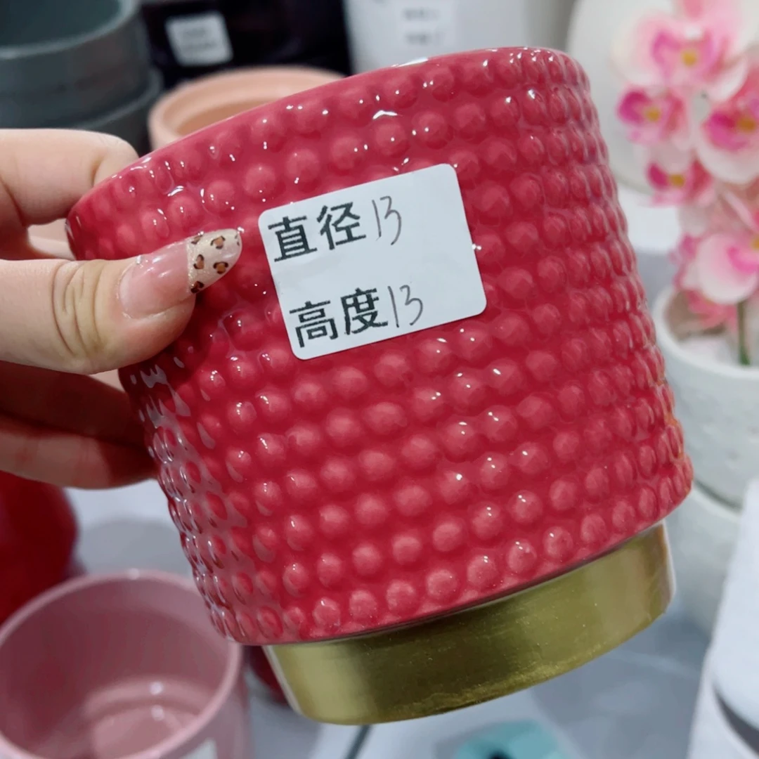 有孔，陶瓷花盆满10米包邮发货