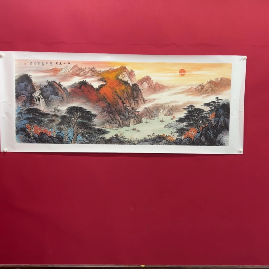 又***吹国画黄天利老师小六尺