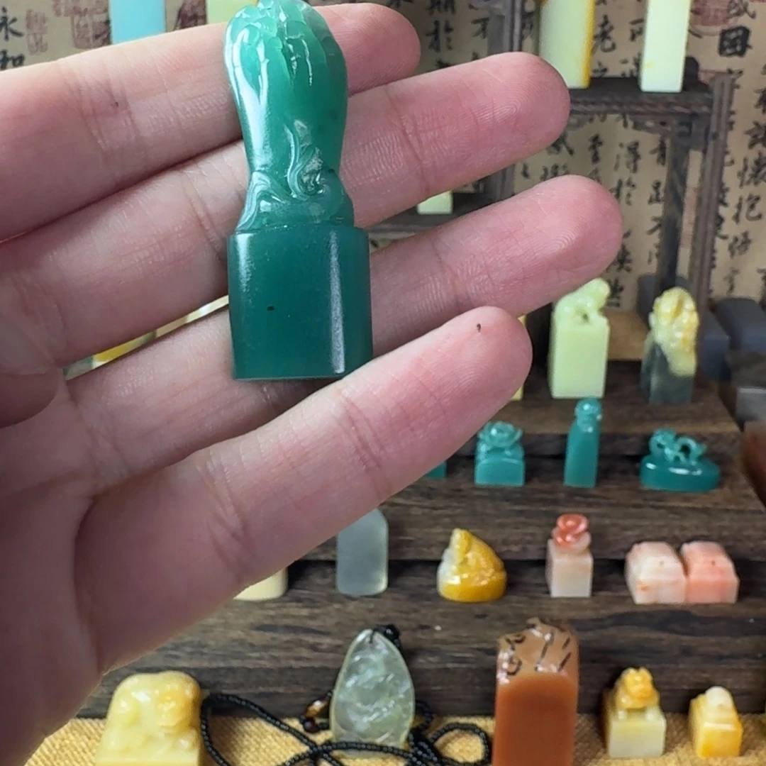 昌化石印石雅安绿
