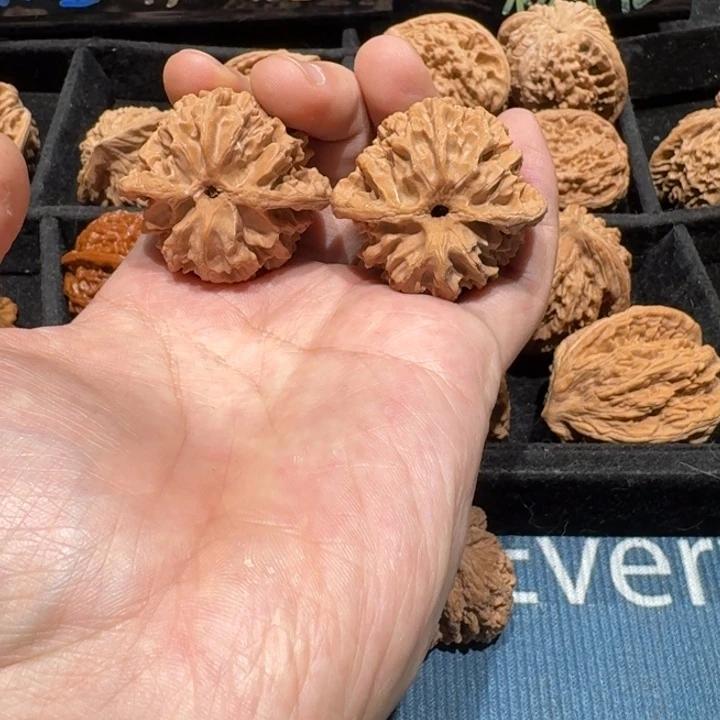 洪***）把件文玩核桃苹果园