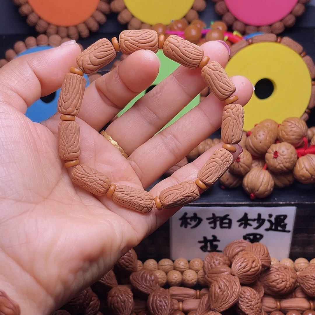 手串桃核秦岭龙纹桃核金条
