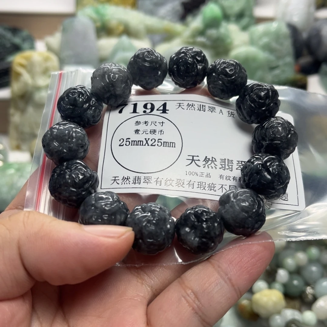 钮***吒颈饰未镶嵌翡翠7194