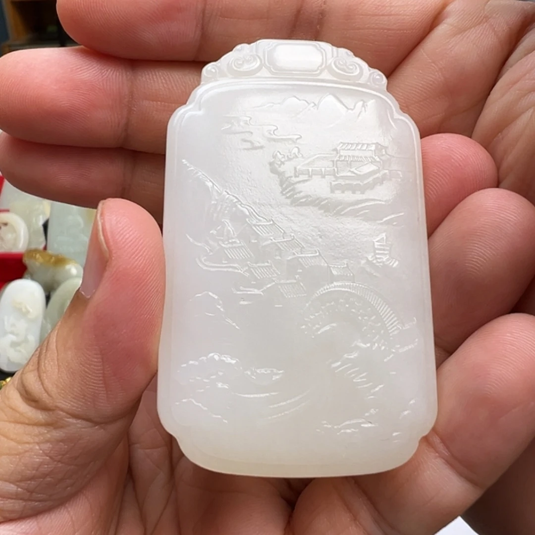 和田玉未镶嵌颈饰