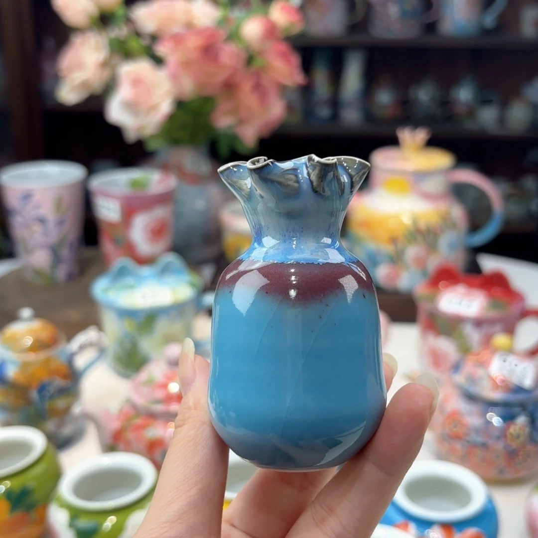 景德镇手绘高温釉下彩陶瓷茶具