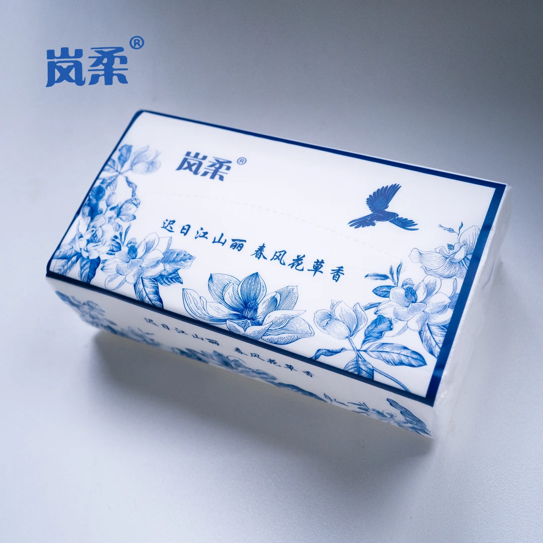 唐诗宋词五层印花抽纸国风手帕纸面巾纸原生木浆无添加环保柔软
