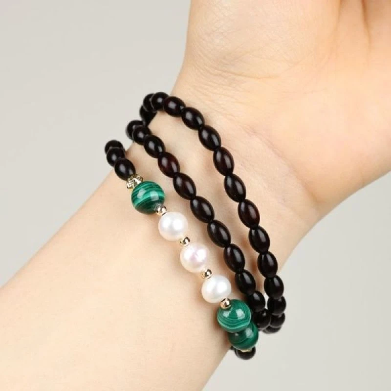 印度小叶紫檀A852手串精品(礼盒证书)