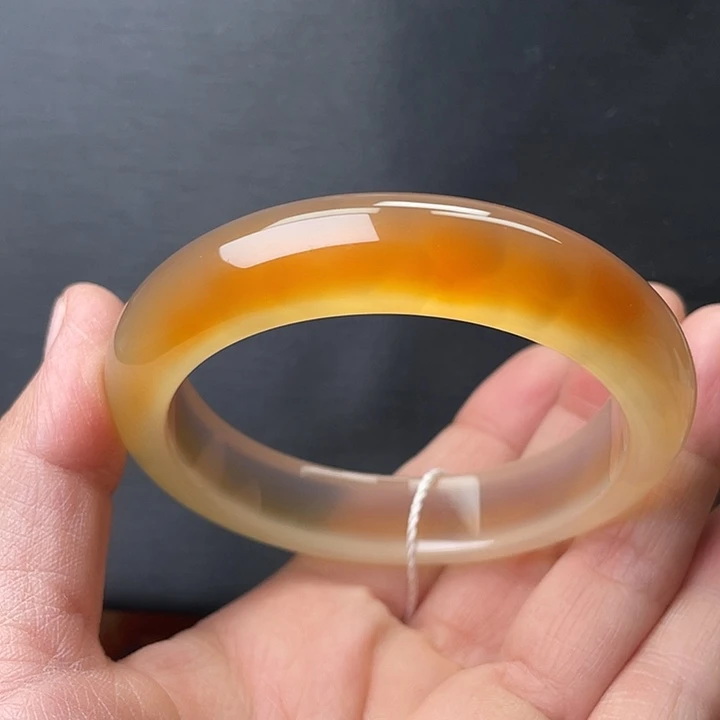 玛瑙/玉髓未镶嵌手镯60圈口