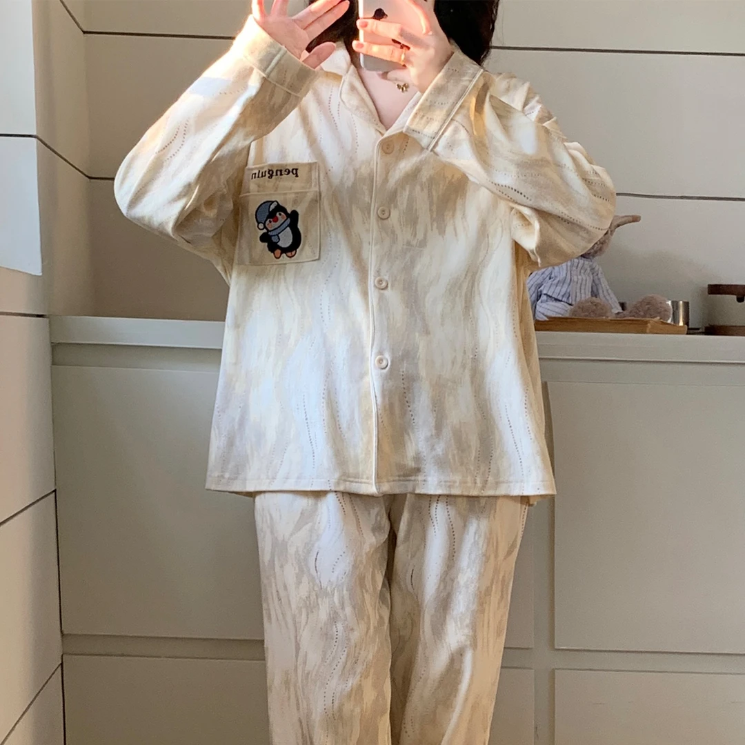 春秋季睡衣女款爆款2025新款可外穿可爱宽松高级感长袖家居服套装