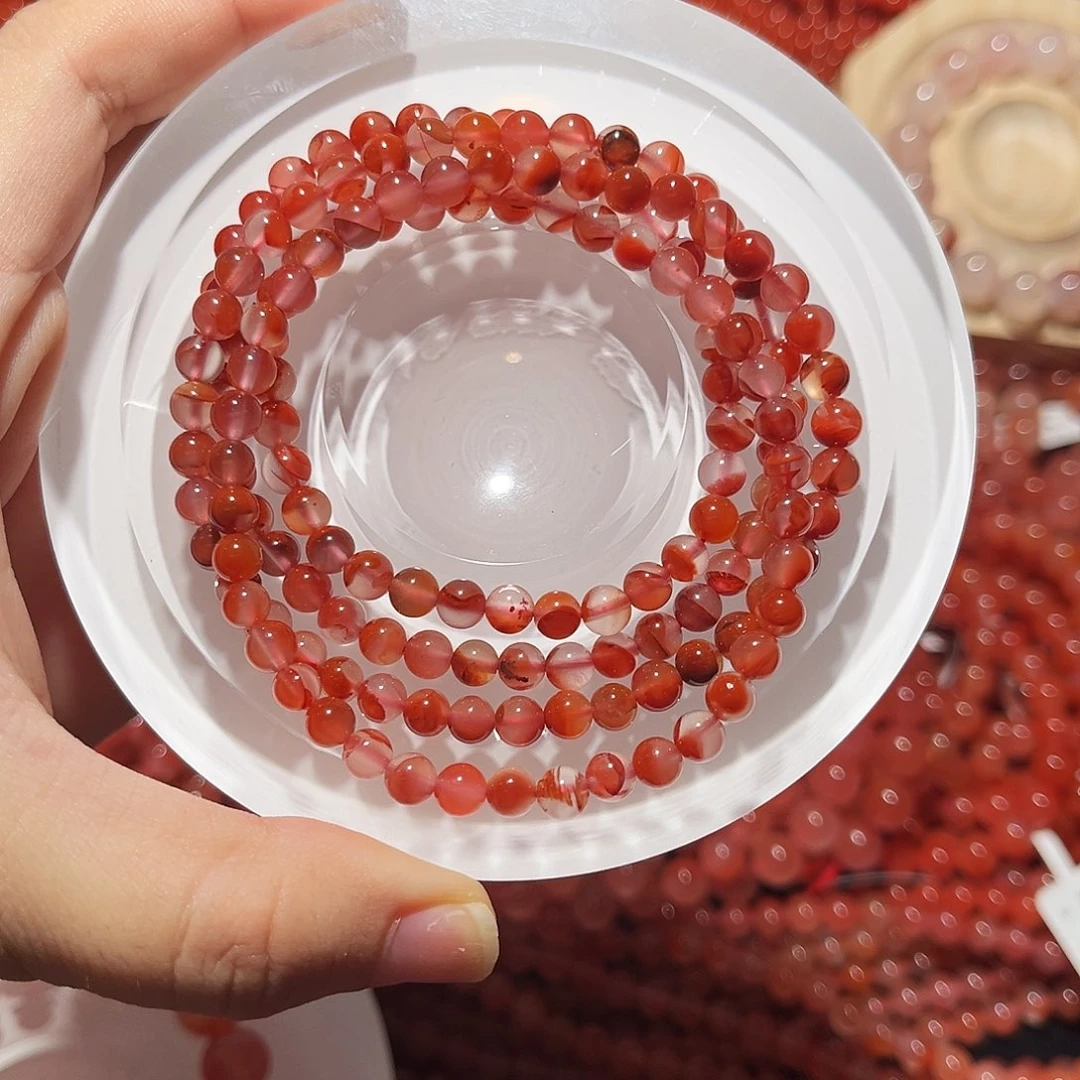 南红玛瑙未镶嵌手链