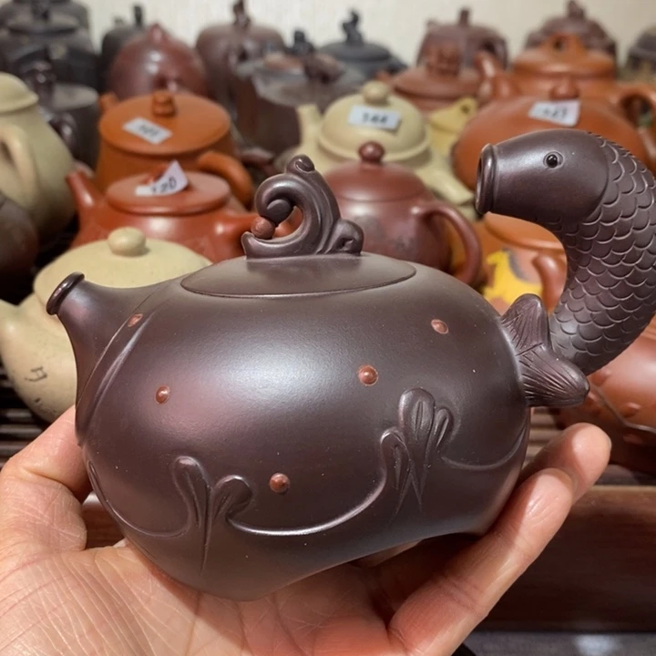 紫砂茶壶微瑕处理一把