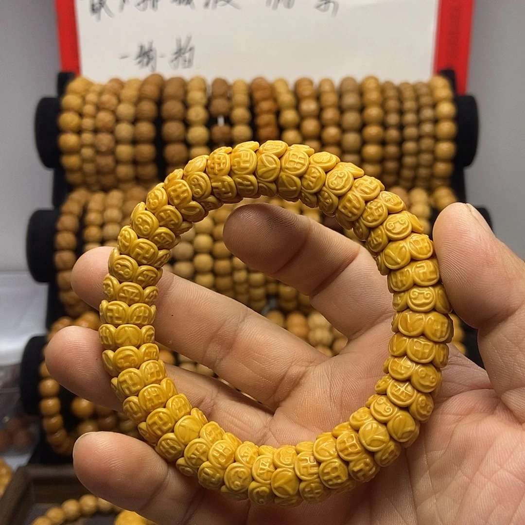 路***的猴头核桃手串猴头手串，金饭碗