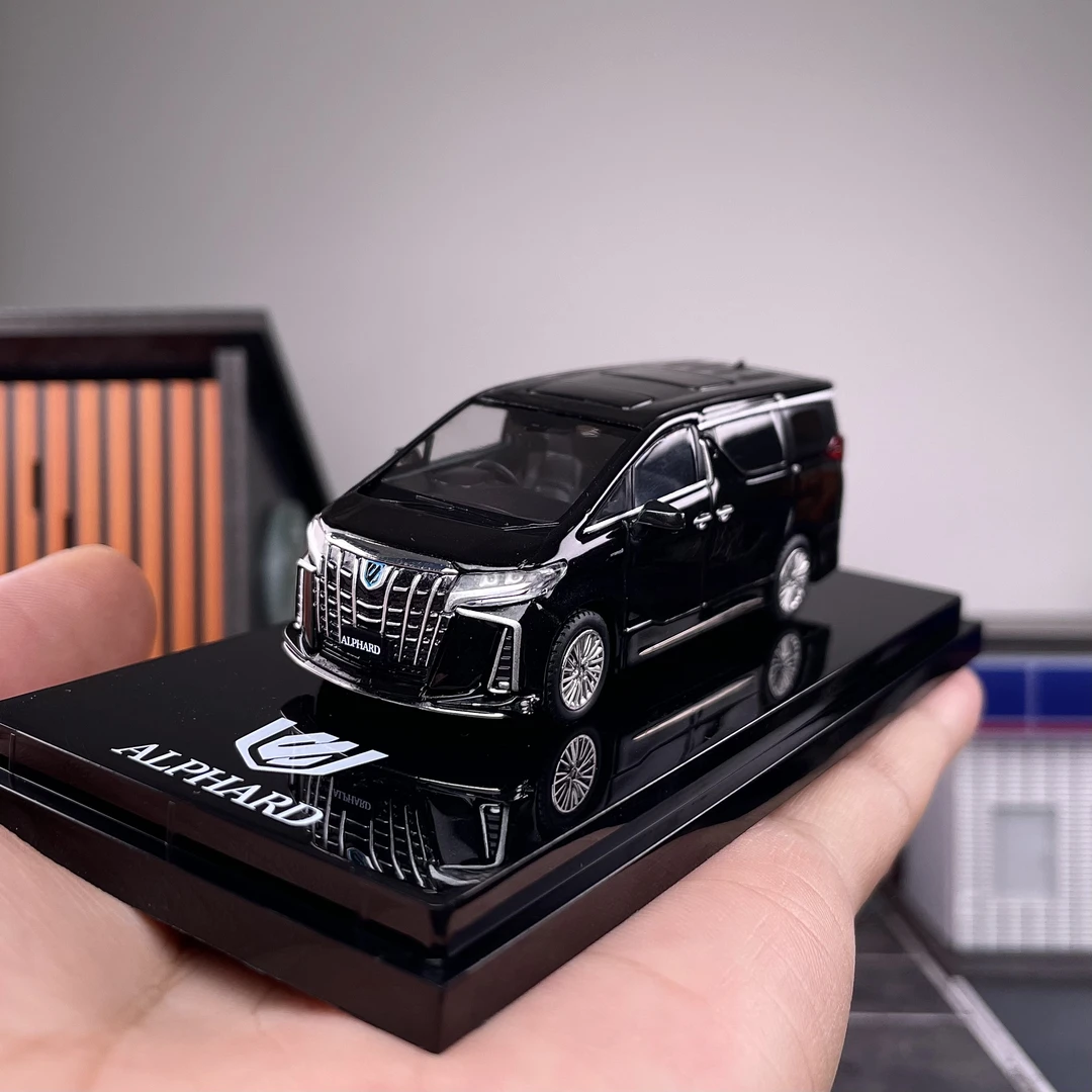【壹童现货】Hobbyjapan HJ 1:64 丰田埃尔法 黑色 合金汽车模型
