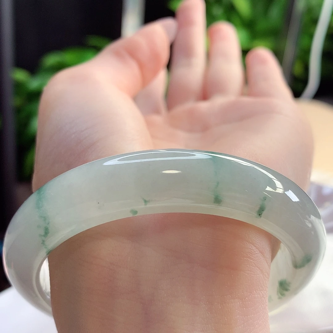 未镶嵌手镯翡翠天然A货翡翠58-59满天繁星点点璀璨21号