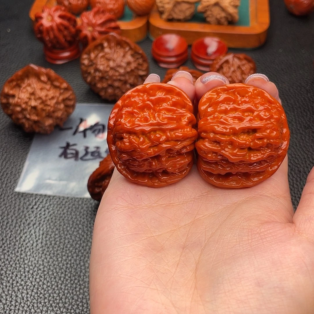 把件文玩核桃四座楼