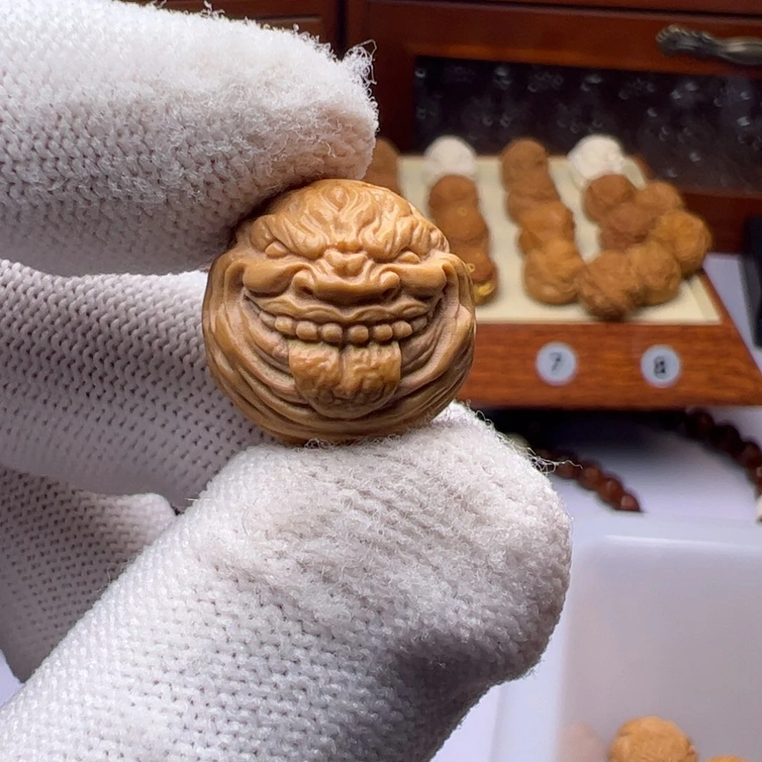 猴头核桃吊坠精工新天眼舔僧18