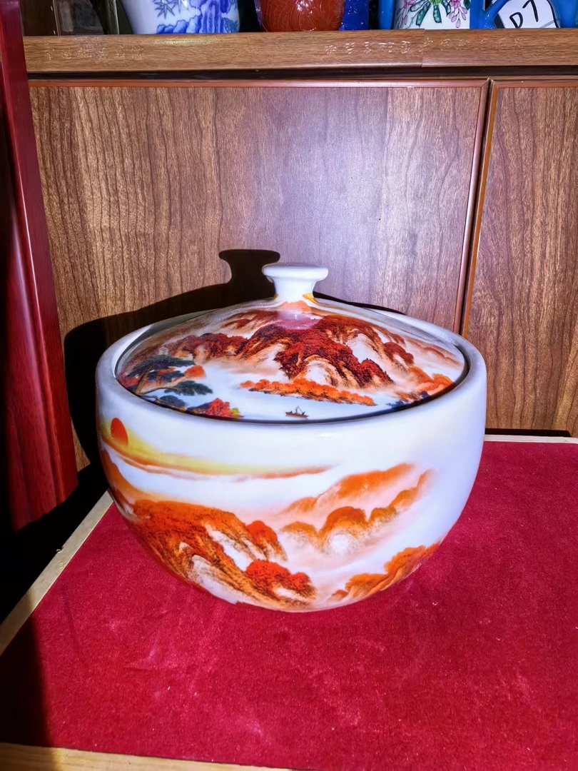 N12景德镇制陶瓷茶叶罐一个3斤装