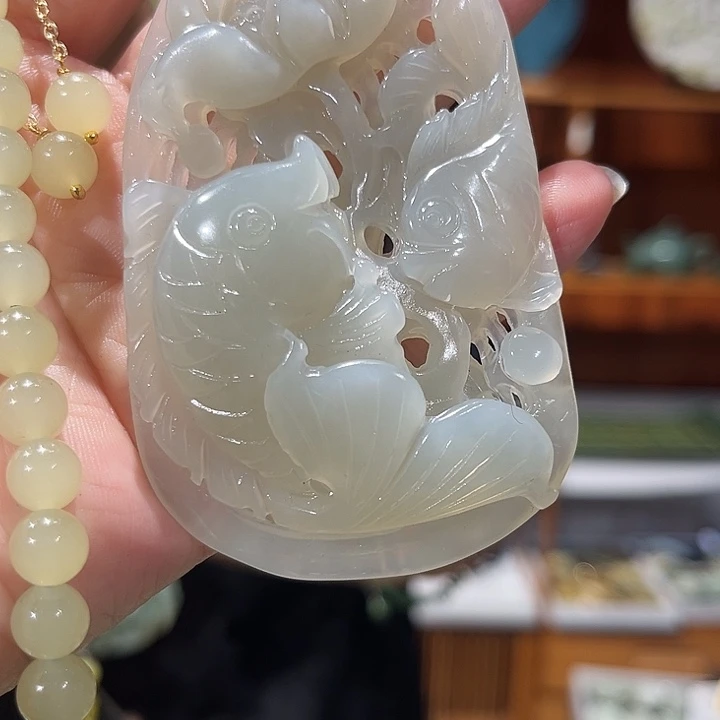 未镶嵌岫玉毛衣链