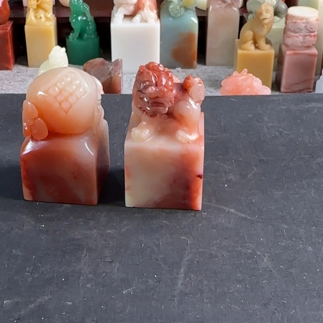 三***槐印石青田石包八字 编号编号9948