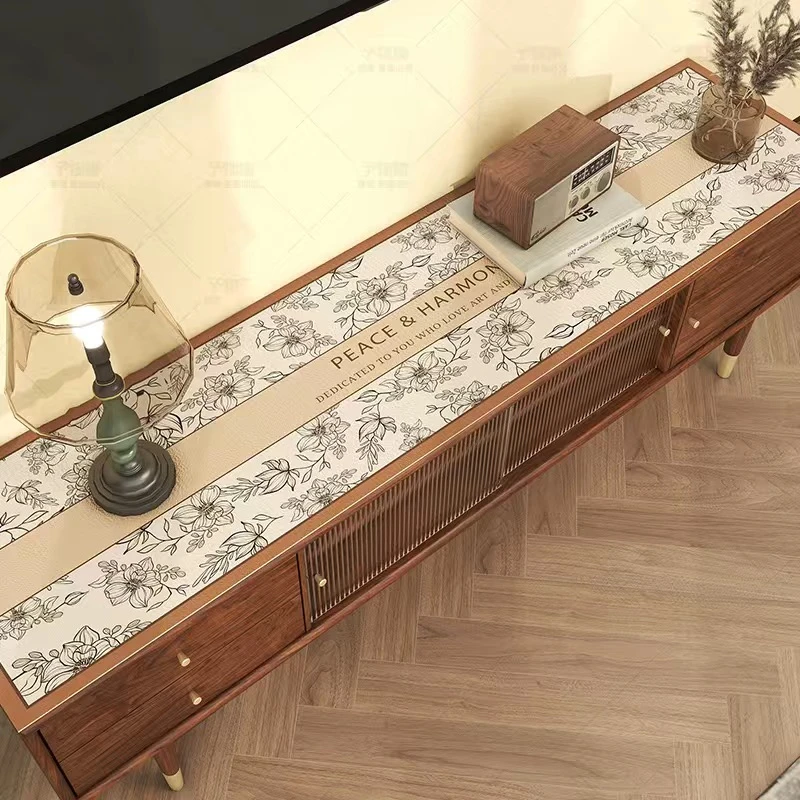 A104【40*200cm】硅藻泥地垫电视柜阳台茶几吸水防滑垫防尘防滑吸水