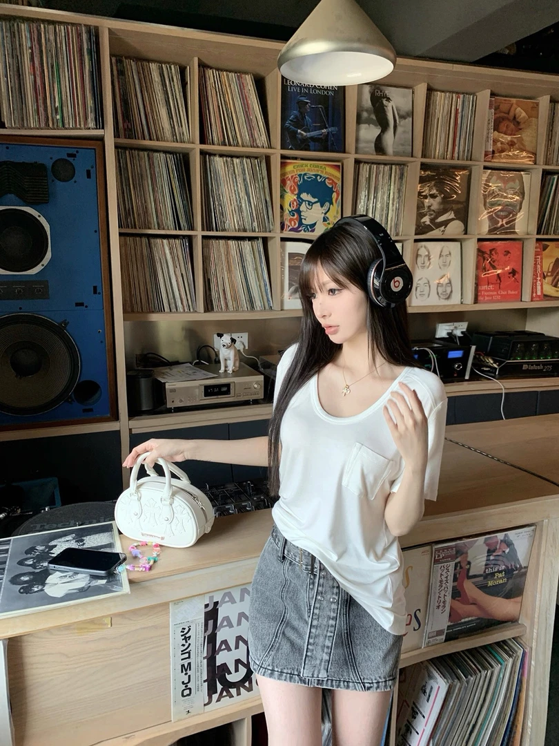 【软到比睡衣舒服】婴儿触感宽松口袋短袖T恤