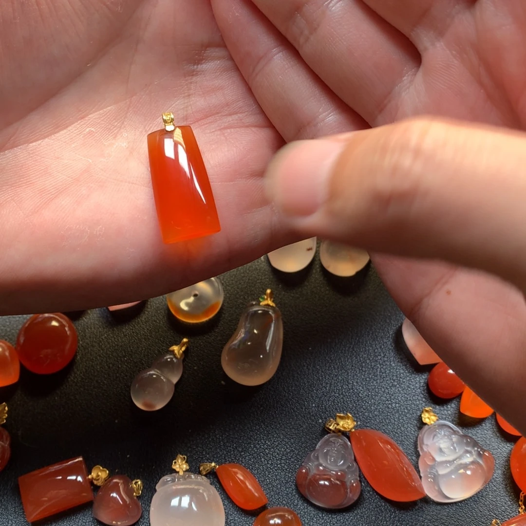 南红玛瑙未镶嵌项链