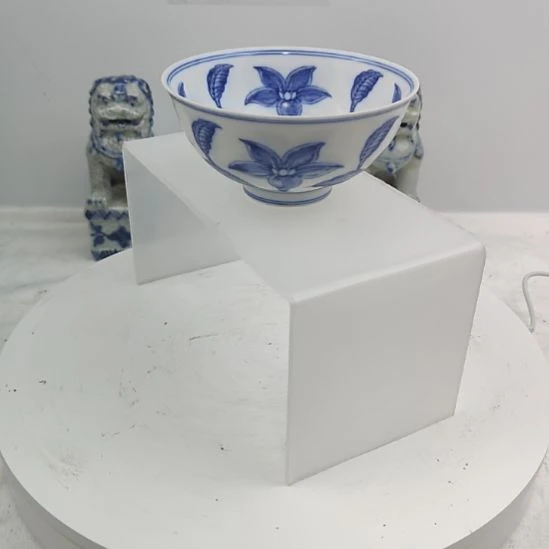 W***G其他陶青花花卉碗一件全品