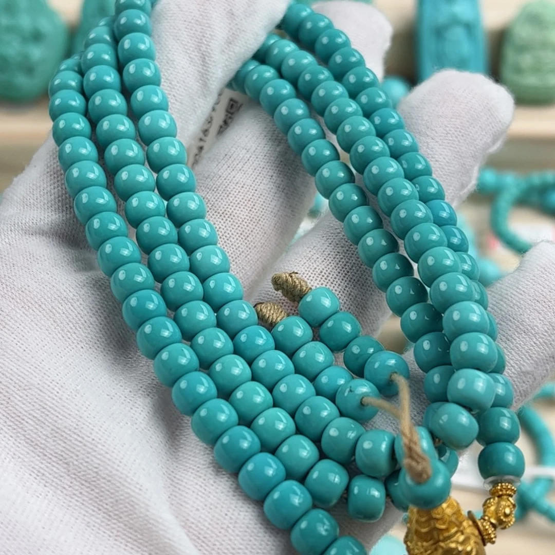 18K金镶嵌绿松石配饰