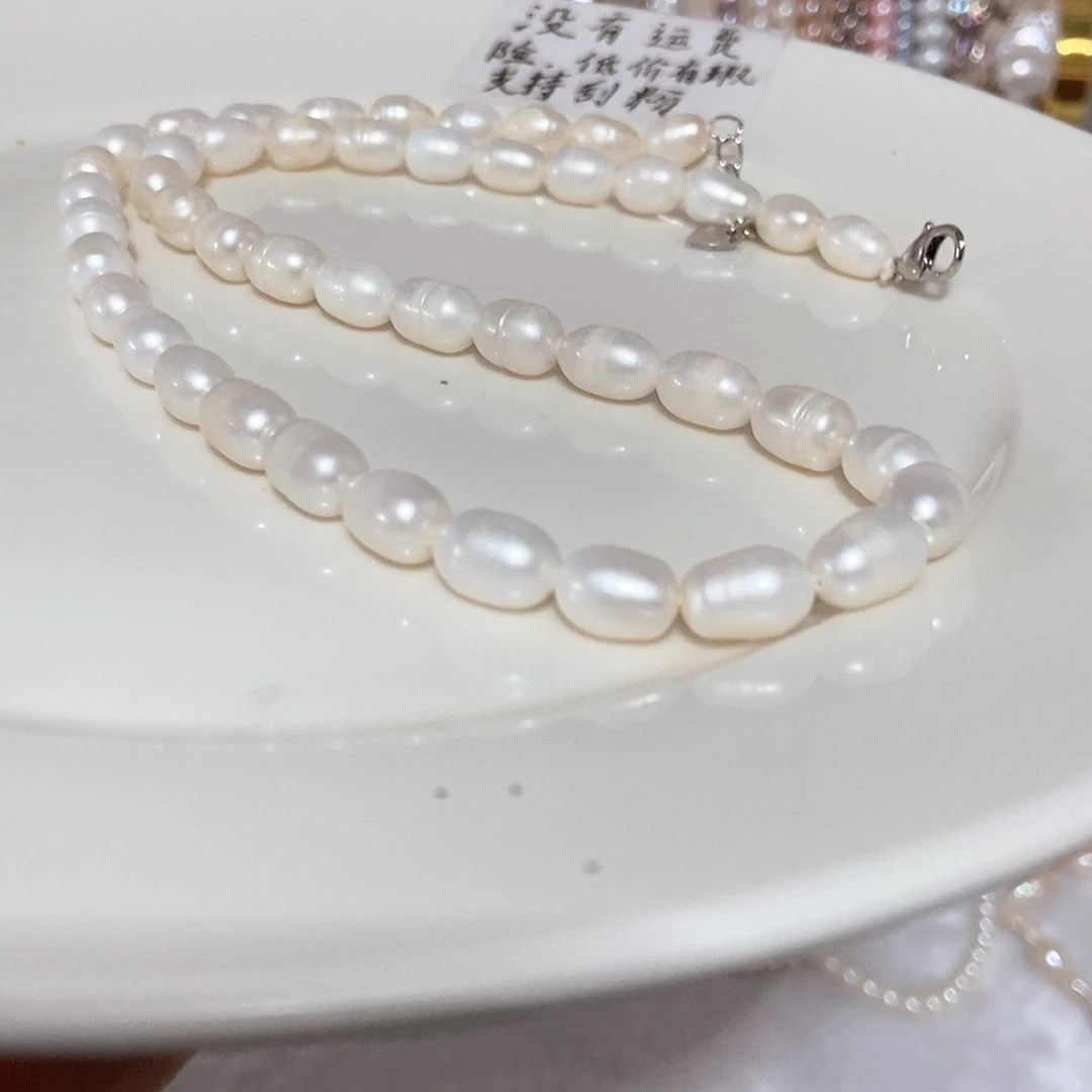 淡水珍珠颈饰合金