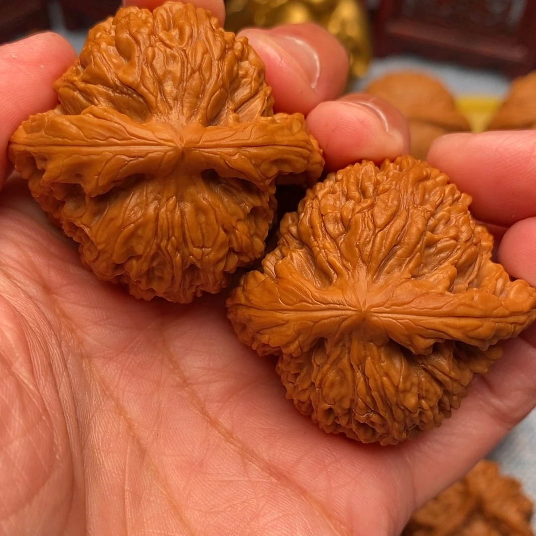 把件文玩核桃毕业粗棱肉球南疆石43.9尺