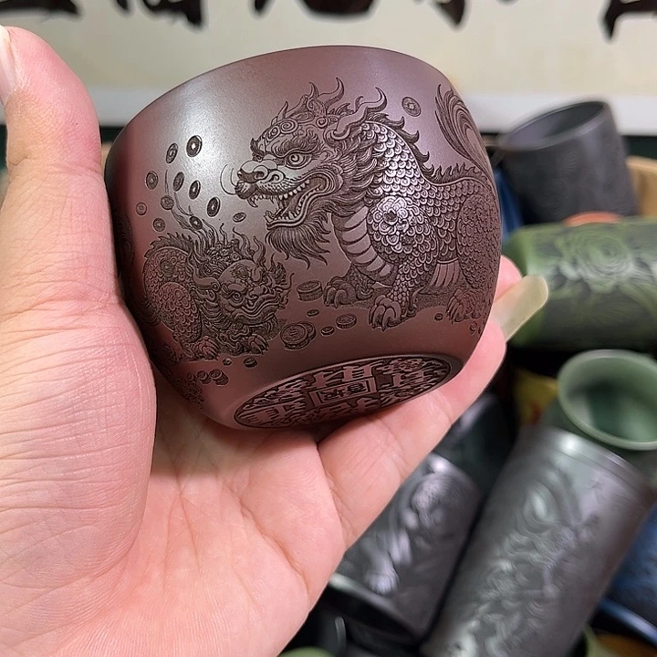 茶杯紫砂全手工紫砂主人杯