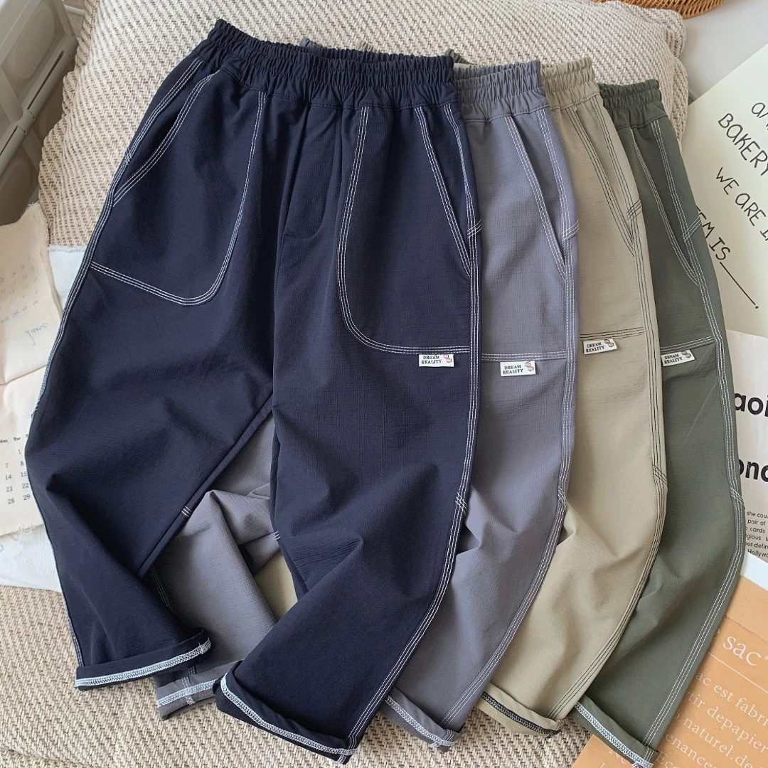 2025新款男童秋装裤子儿童户外休闲裤中大童酷帅长裤