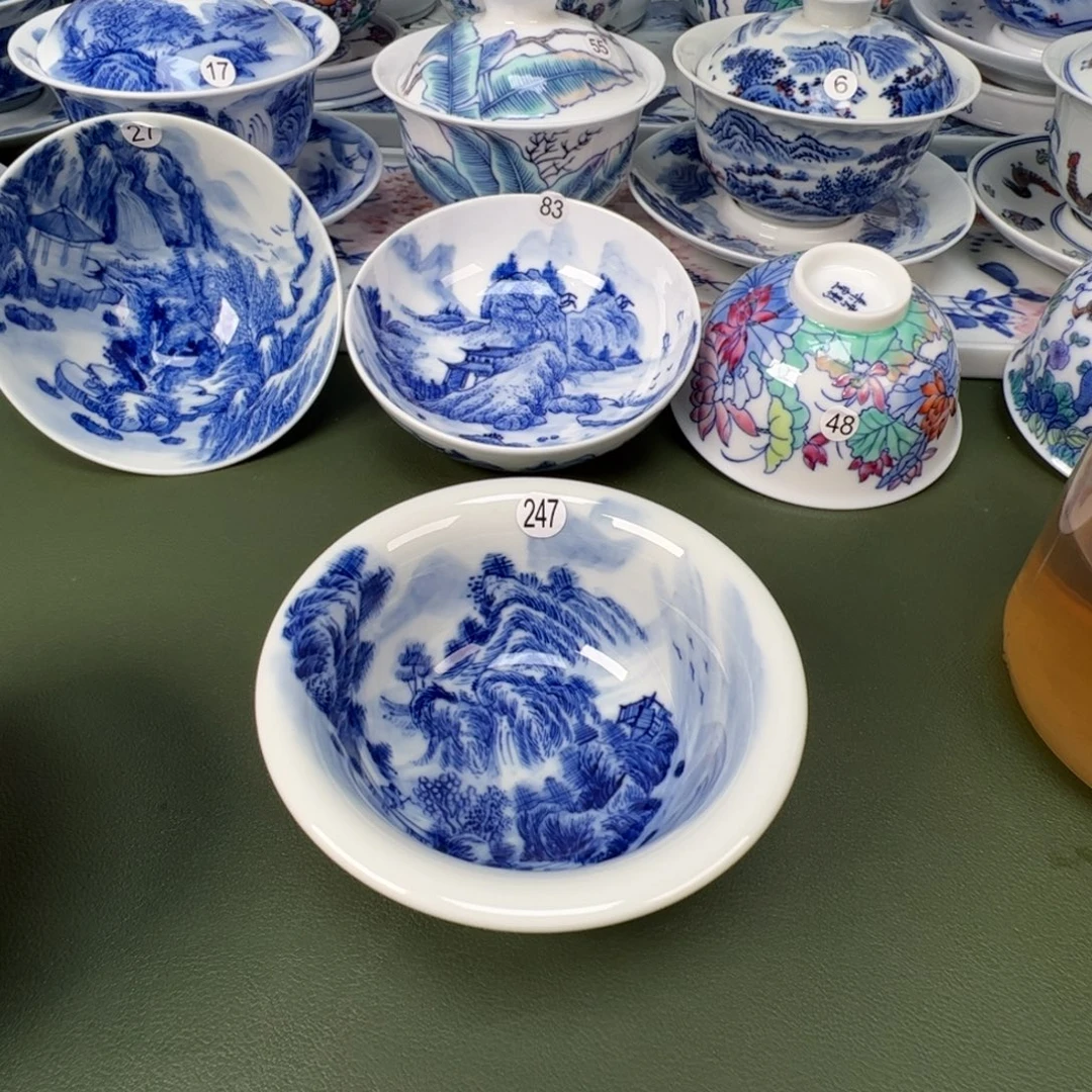 景德镇纯手工纯手绘茶具木木247