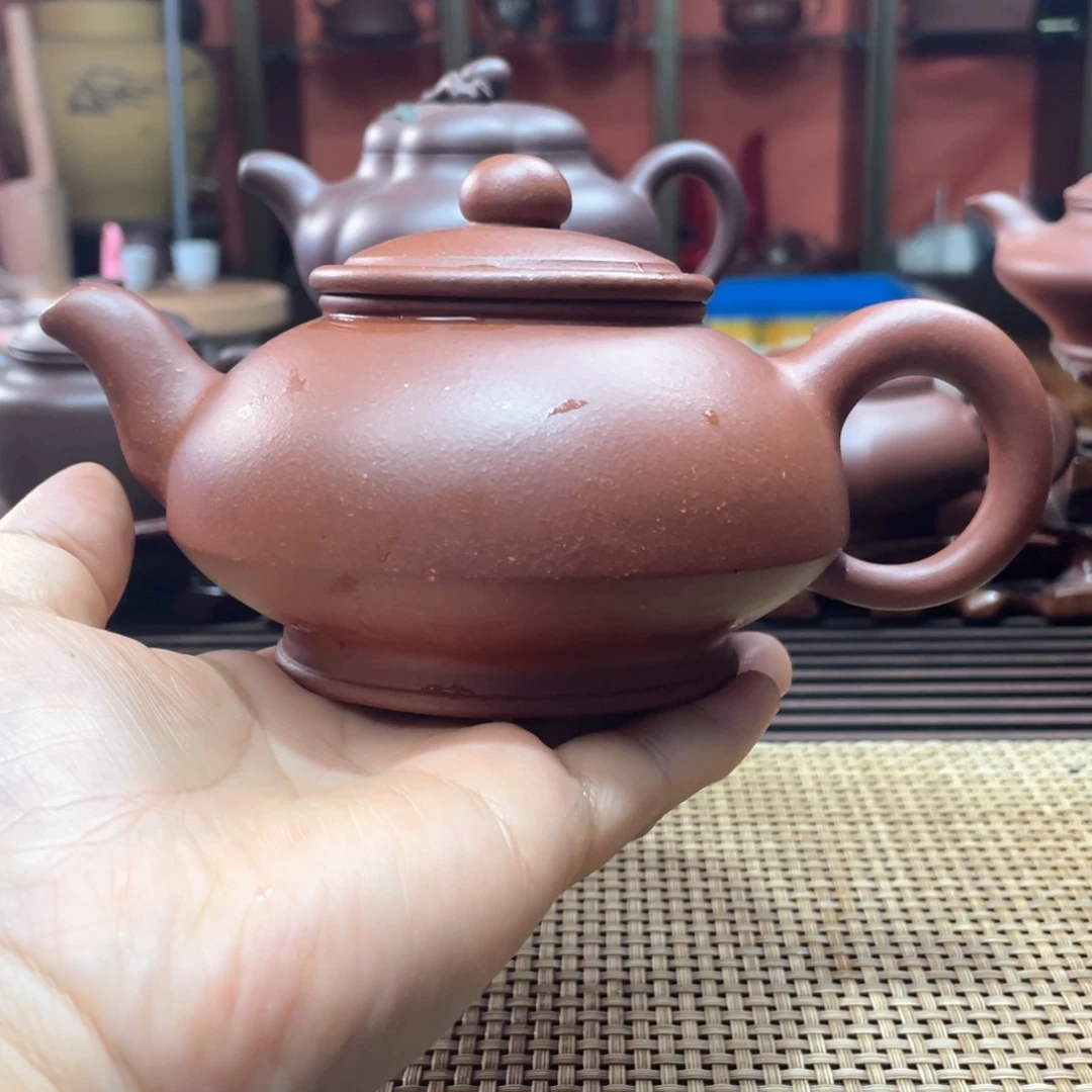茶壶紫砂紫泥全手工制作微瑕