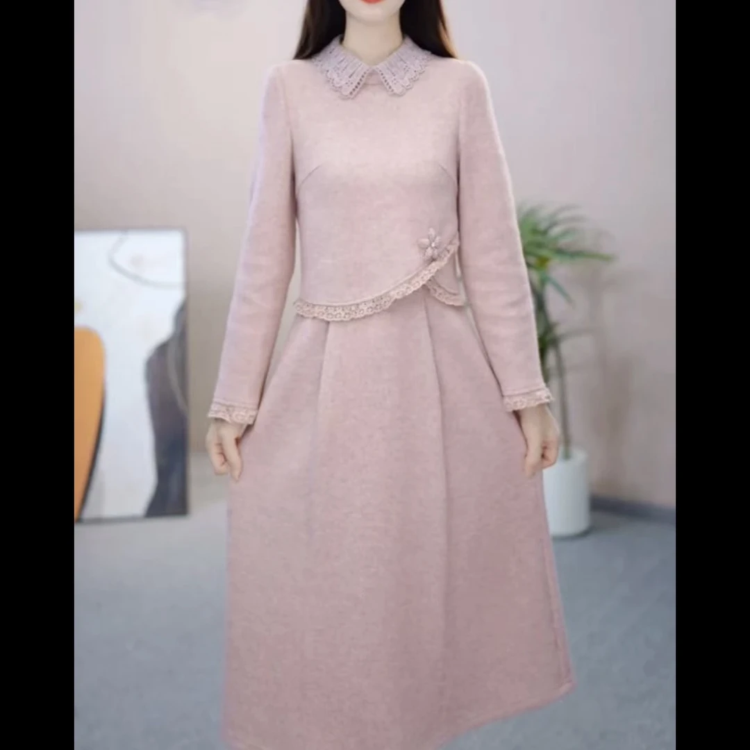 【连衣裙】X300 #  早秋 洋气2025 新款 减龄 收腰 显瘦  连衣裙