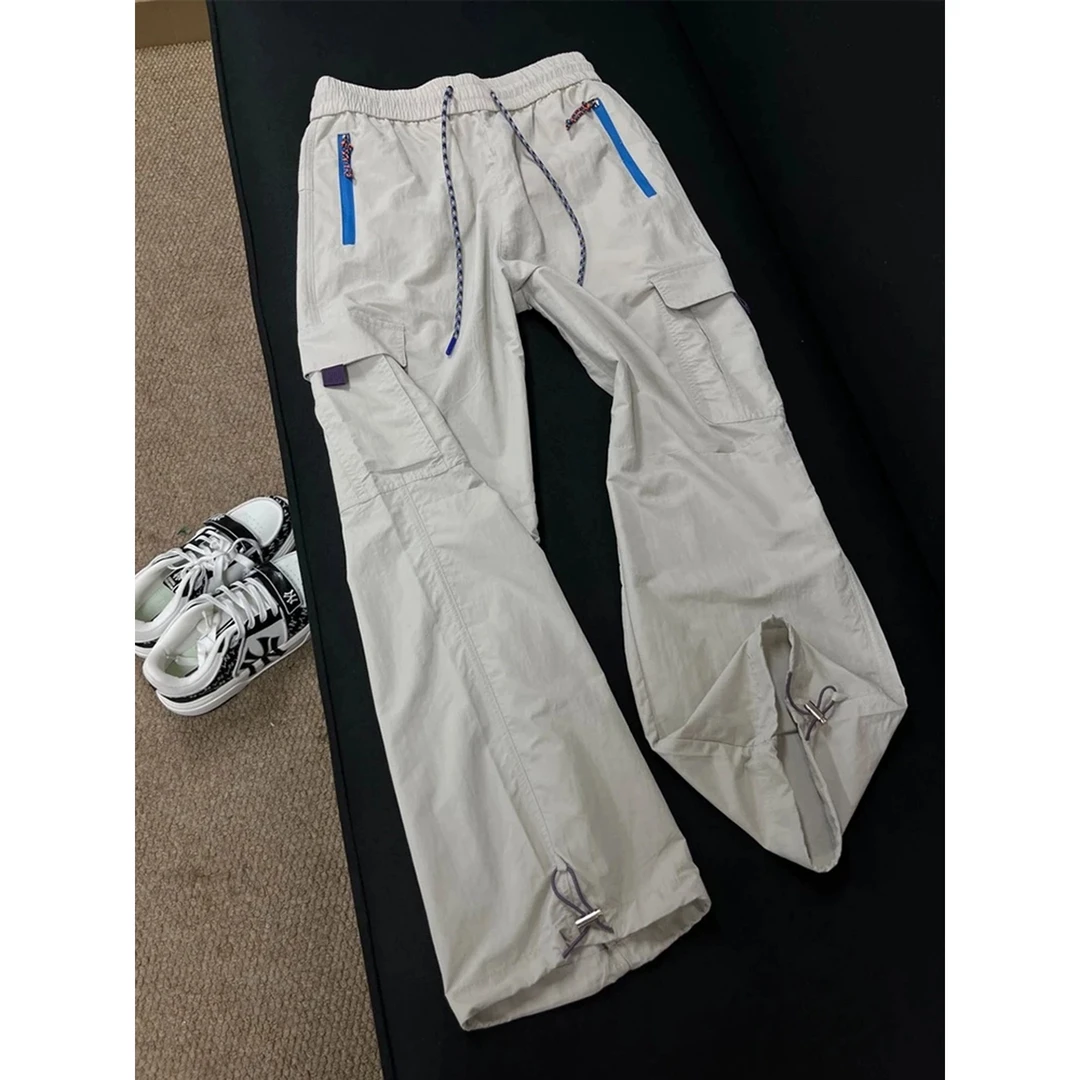 美式伞兵工装裤子男款夏季薄款防水速干冲锋裤户外骑行登山运动裤