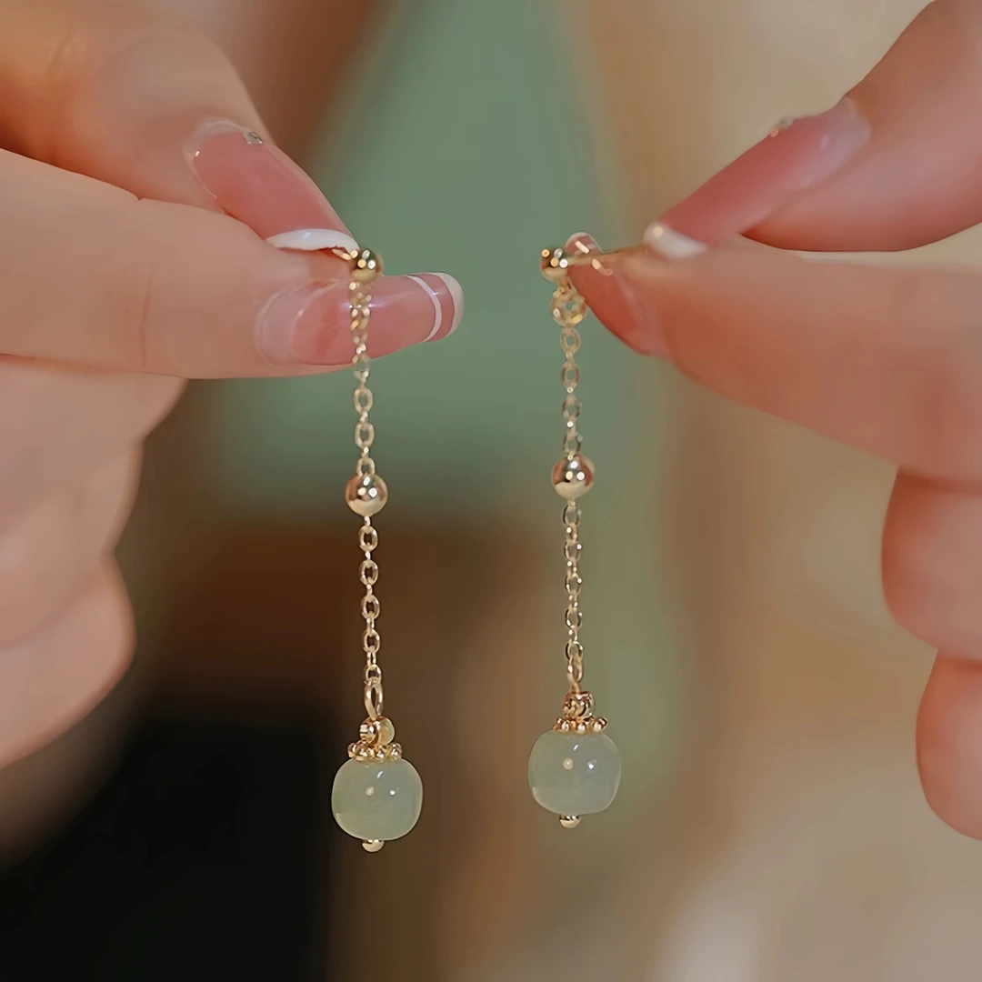 铜合金耳饰 【XX36】新中式珠珠耳环