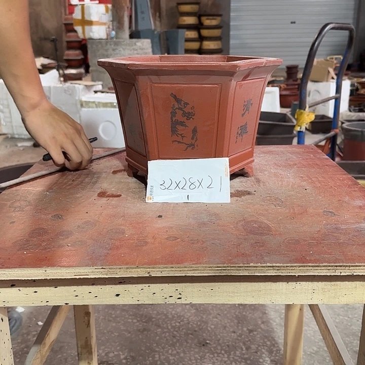 紫砂花盆紫砂花盆