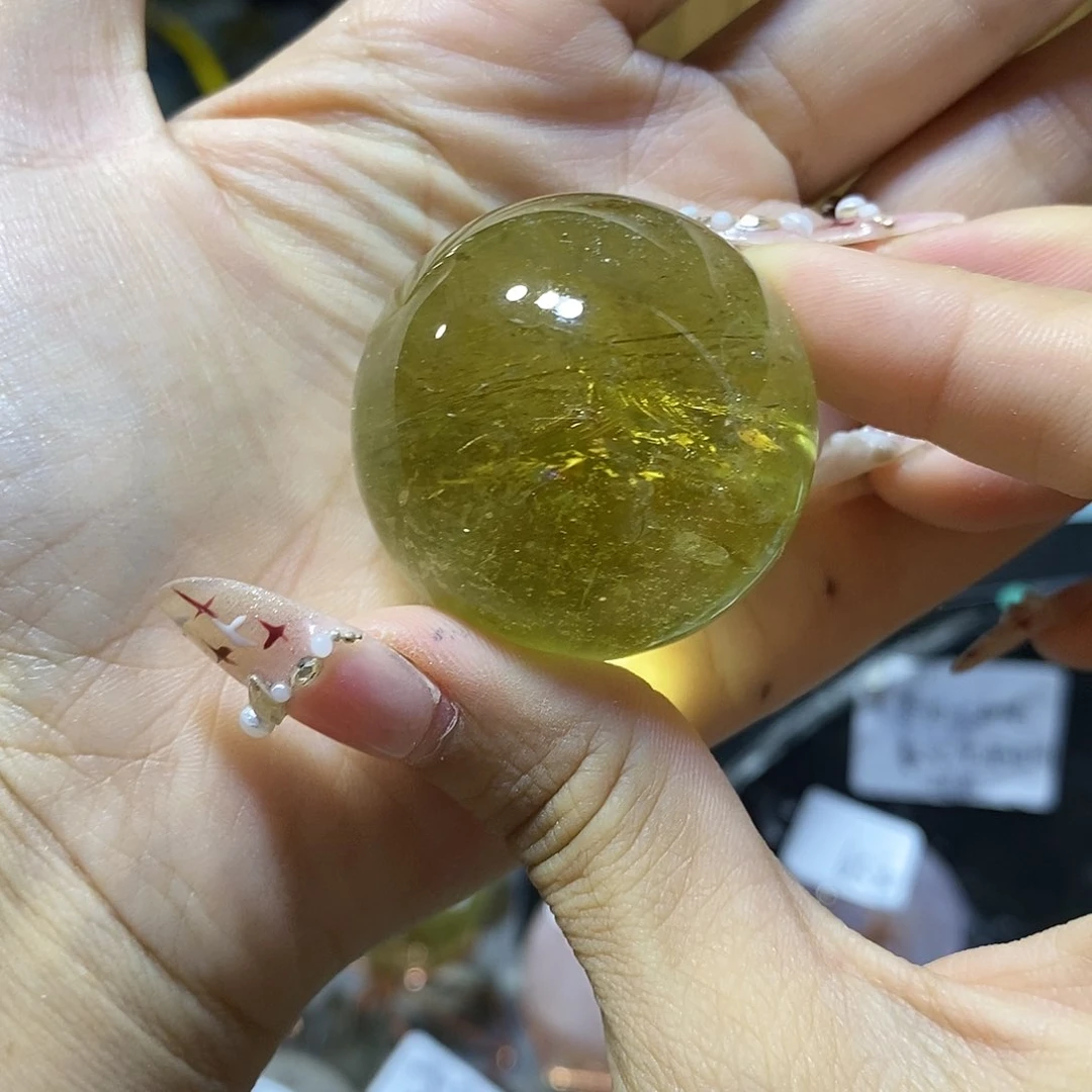 是***我黄晶珠宝半成品未镶嵌