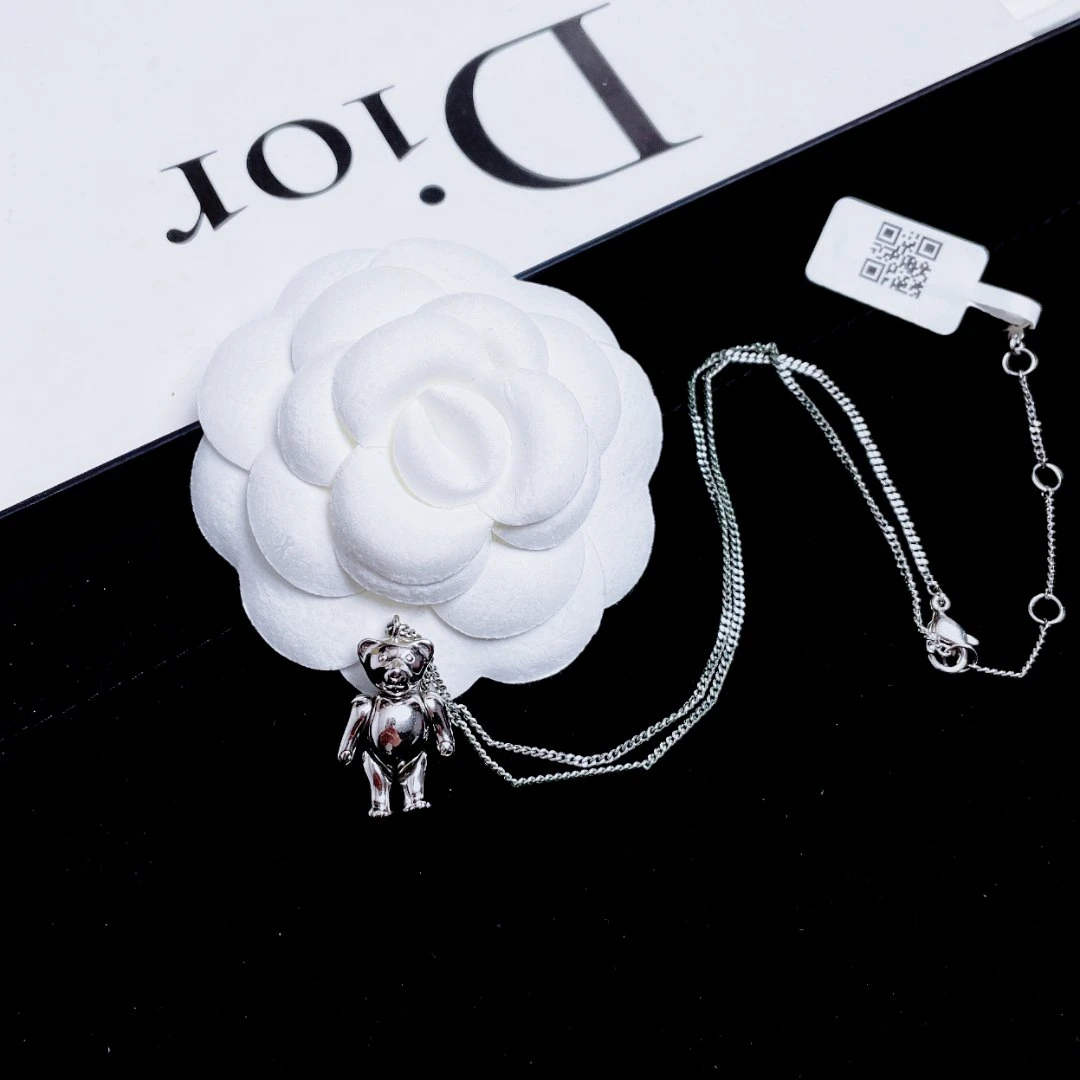 95新 DIOR/迪奥 柚礼中古/迪奥小熊项链LZ501045