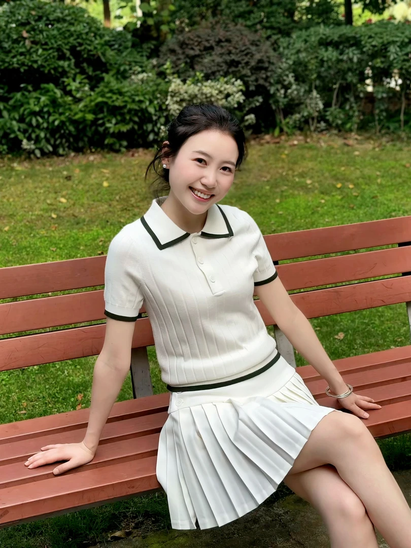 新款女款3扣polo