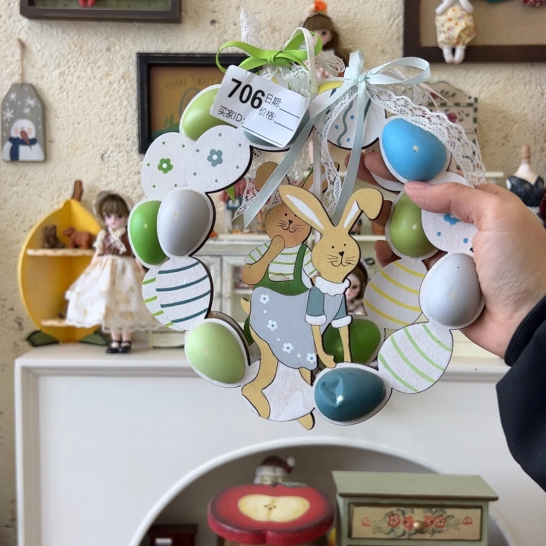 木默认微瑕！外贸样品摆件挂件706