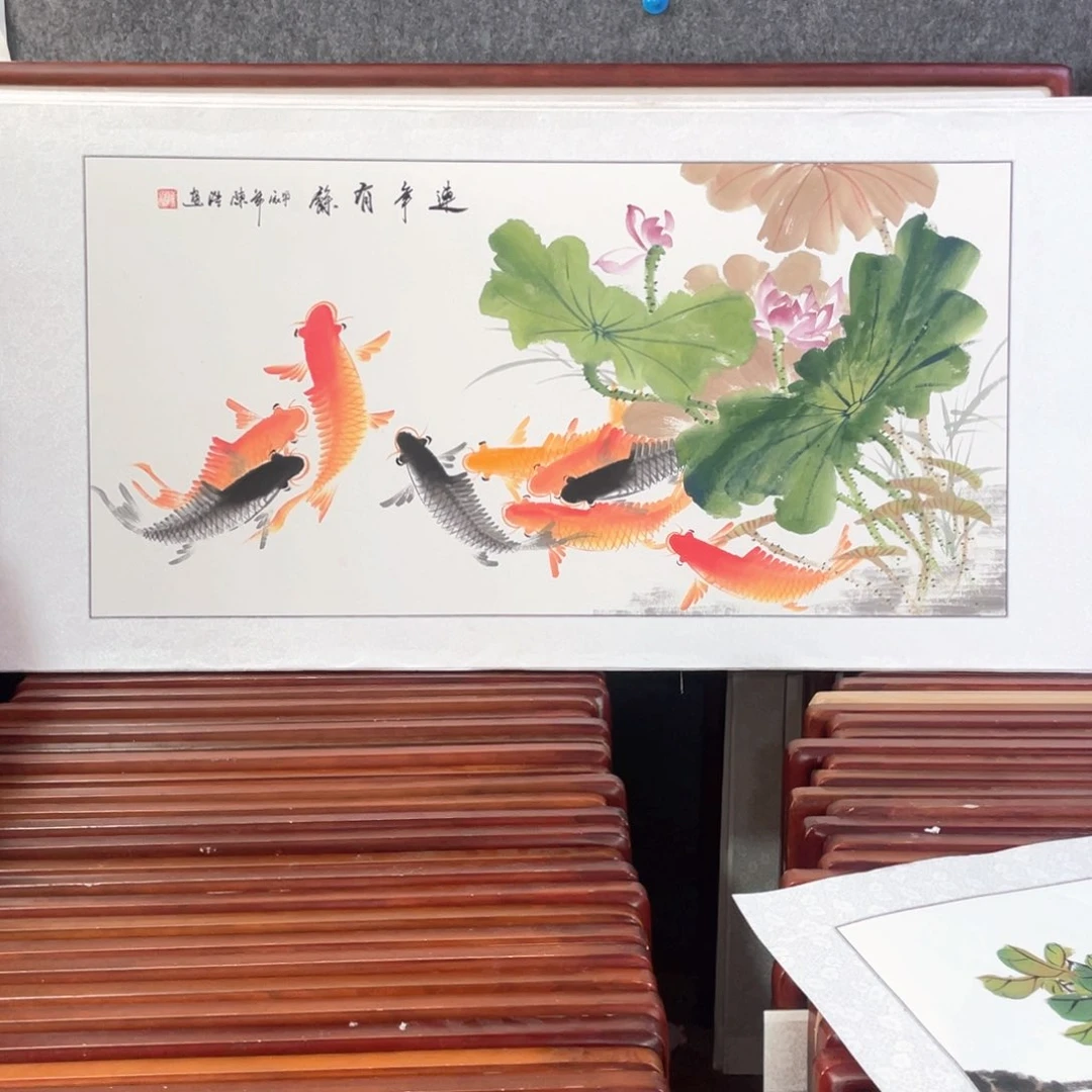 国画带框尺寸63*123厘米