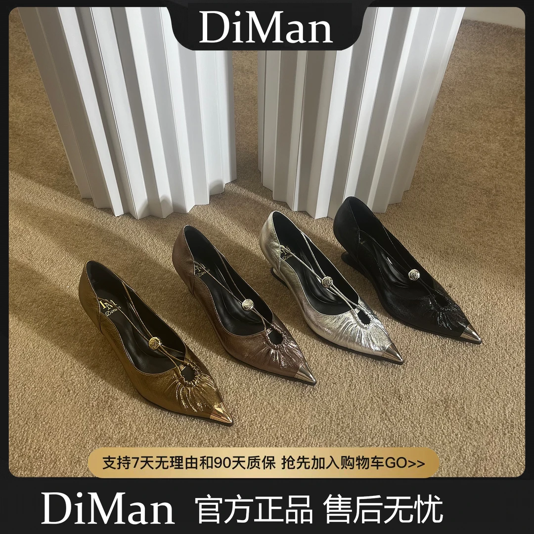DM2025(6CM)时尚女鞋新款尖头法式时装气质女神高跟单鞋8585