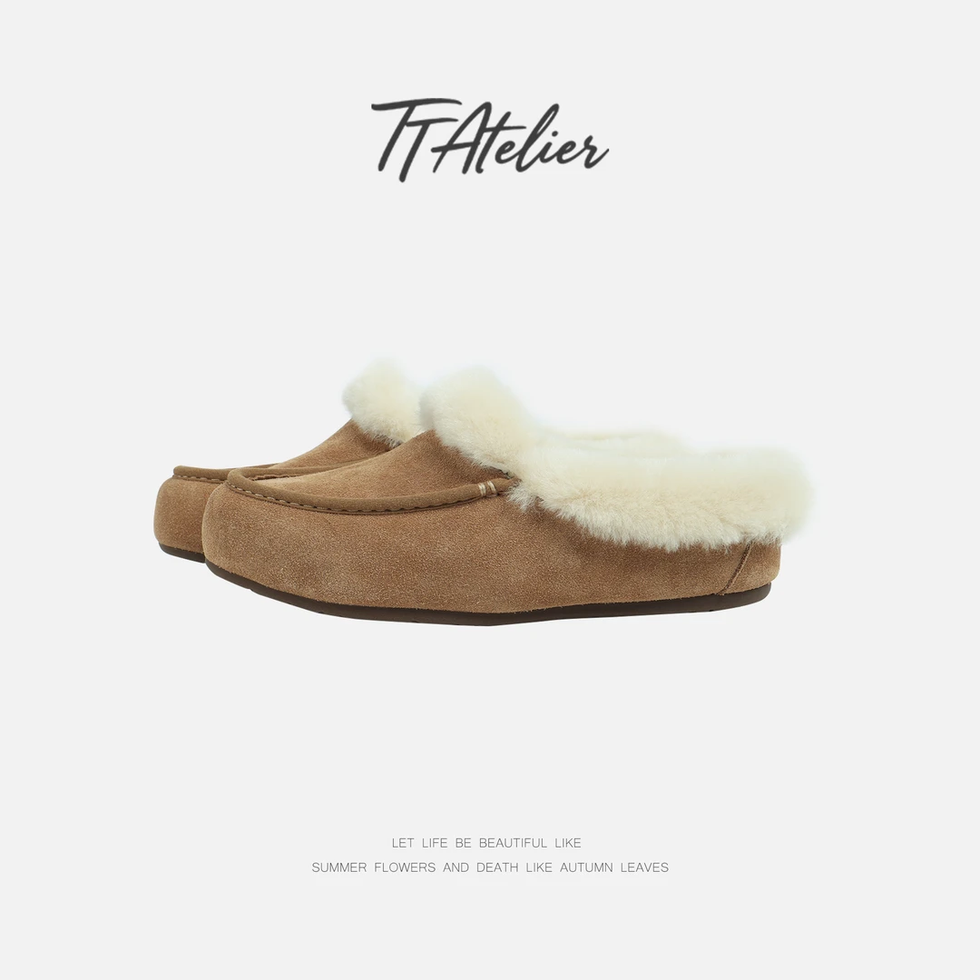 TT设计师【冬日旋律】时尚高级感休闲牛反绒绒毛鞋TT191423