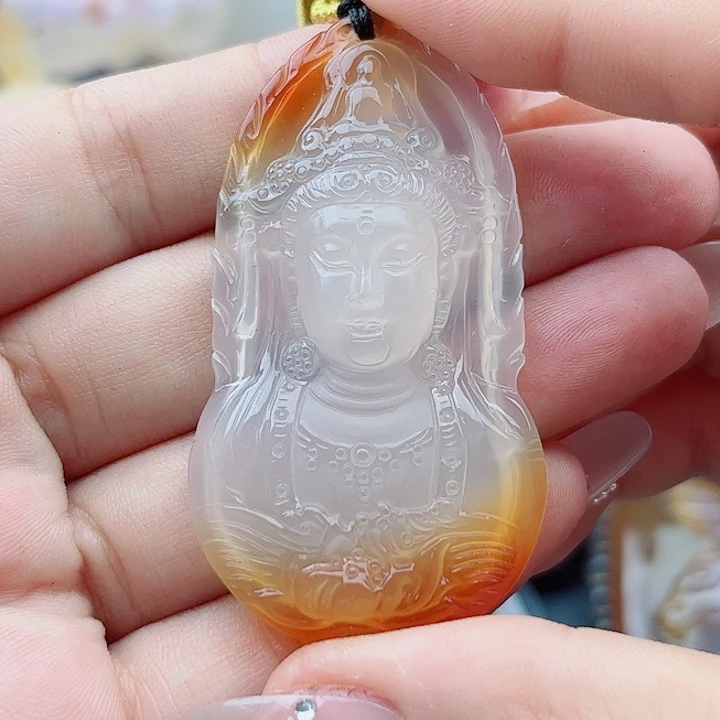 雷***艹玛瑙未镶嵌手饰吊坠