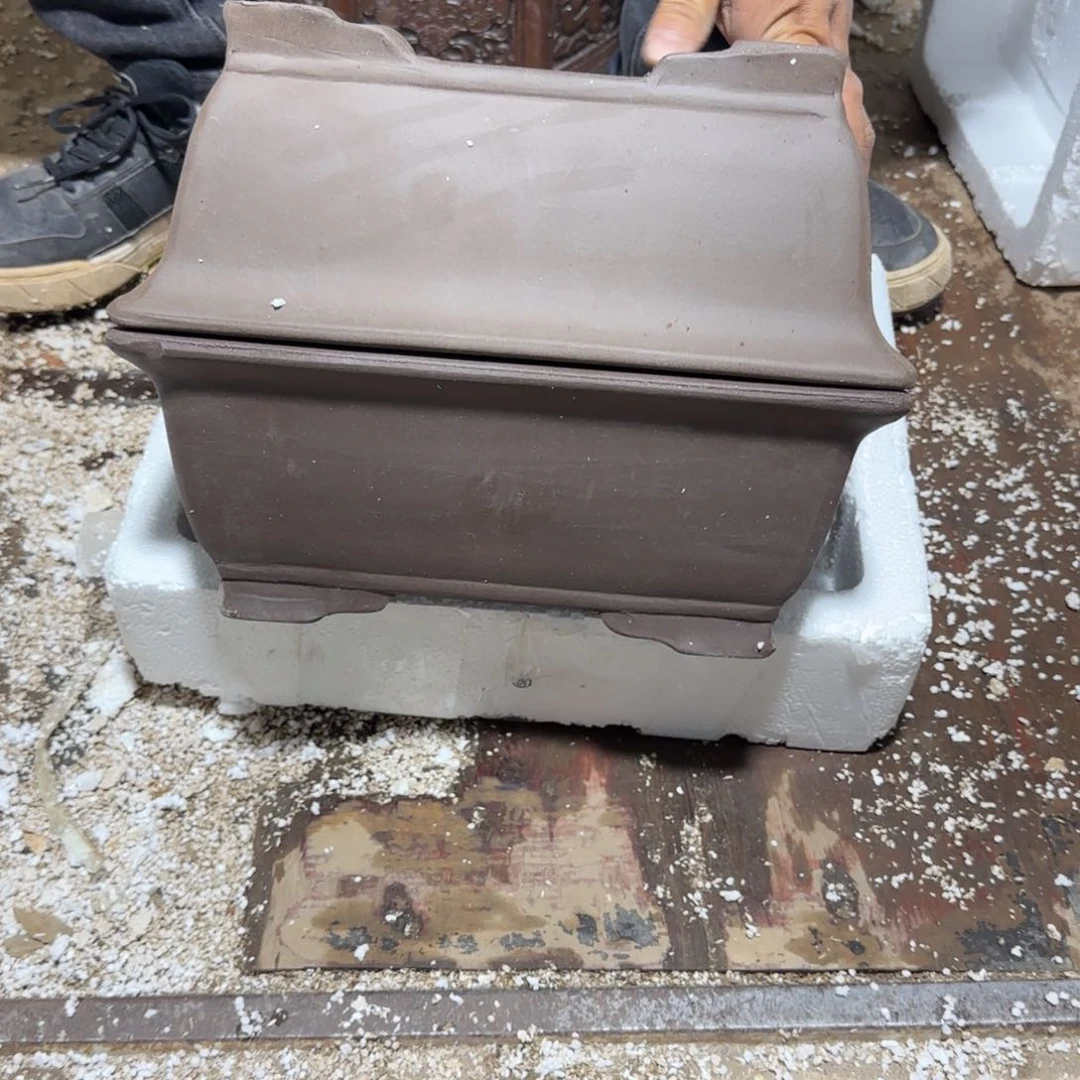 紫砂花盆口径26.18.10口径