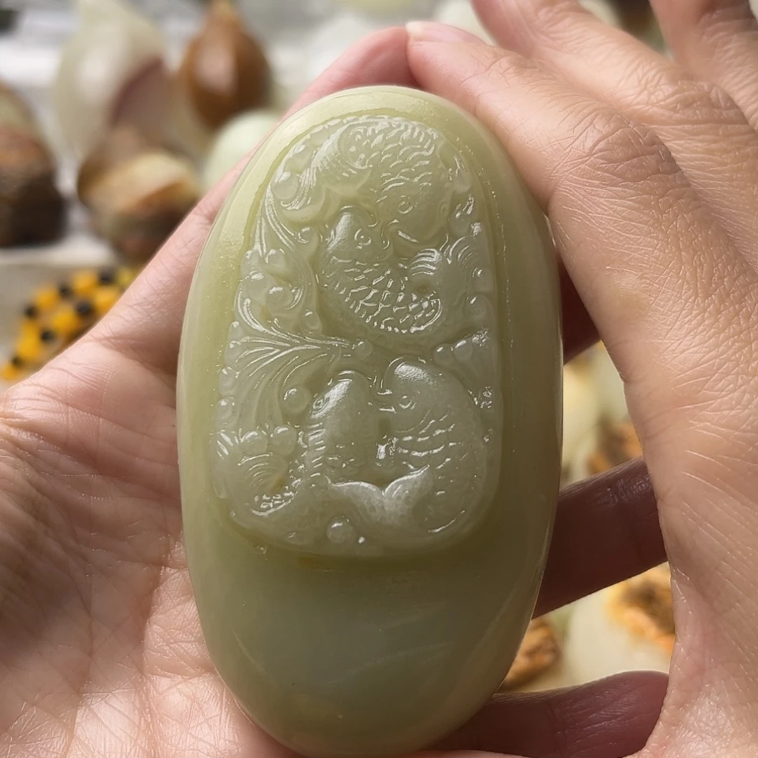石材古青石不退换鱼